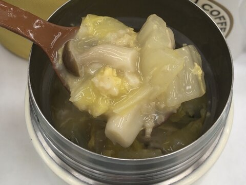 白菜ほうれん草ベーコンオートミール約170kcal